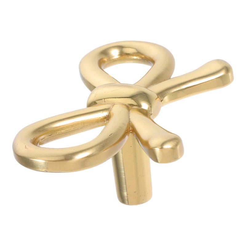 Brass Vintage Bow Drawer Pull Cabinet Handle For Kitchen Dresser Wardrobe Door - Image 2
