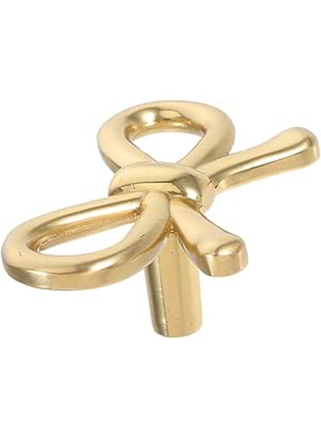 Brass Vintage Bow Drawer Pull Cabinet Handle For Kitchen Dresser Wardrobe Door - Image 1