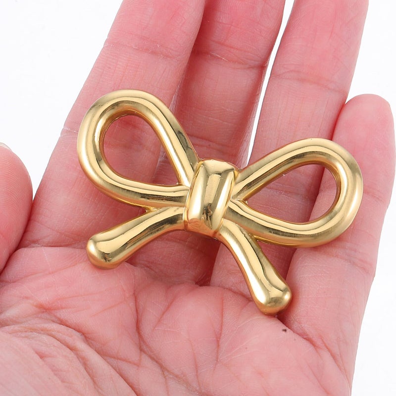 Brass Vintage Bow Drawer Pull Cabinet Handle For Kitchen Dresser Wardrobe Door - Image 5