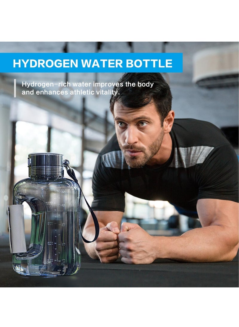 KASTWAVE Hydrogen Water Bottle, 1.5L Hydrogen Water Generator with SPE/PEM Technology, Portable Food Grade Material Sports Water Bottle with Handle, 2500PPD Pure Hydrogen Rich Concentration - Image 2