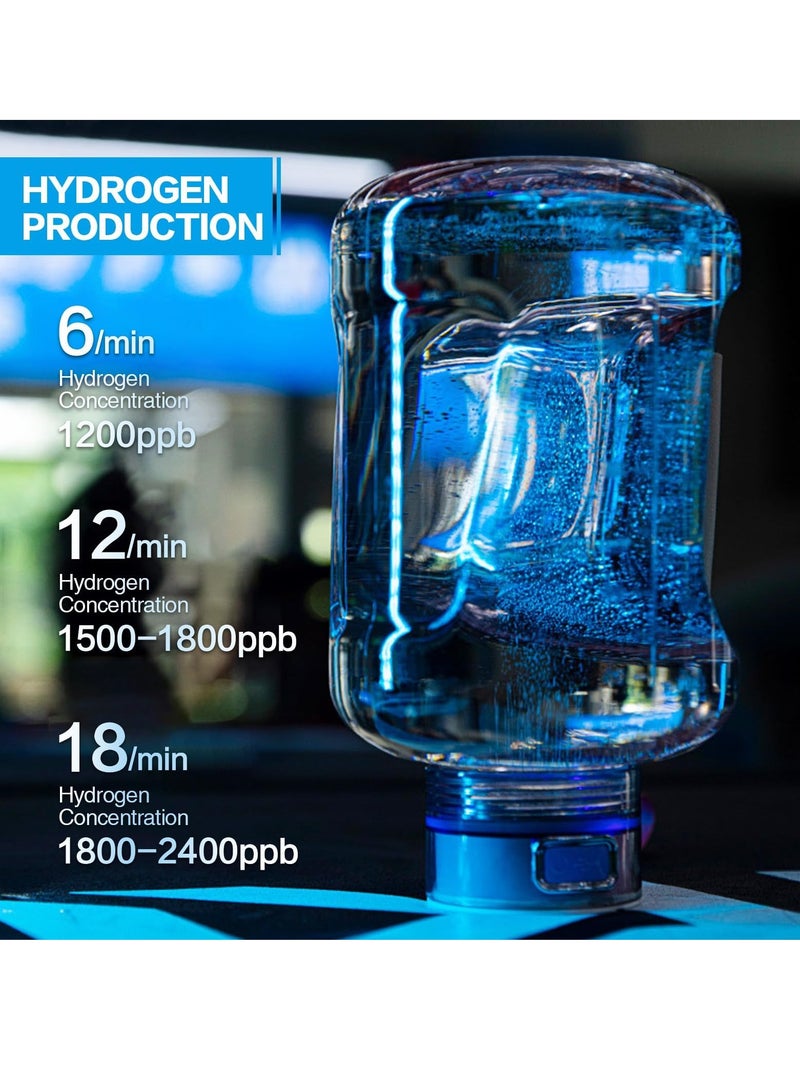 KASTWAVE Hydrogen Water Bottle, 1.5L Hydrogen Water Generator with SPE/PEM Technology, Portable Food Grade Material Sports Water Bottle with Handle, 2500PPD Pure Hydrogen Rich Concentration - Image 4