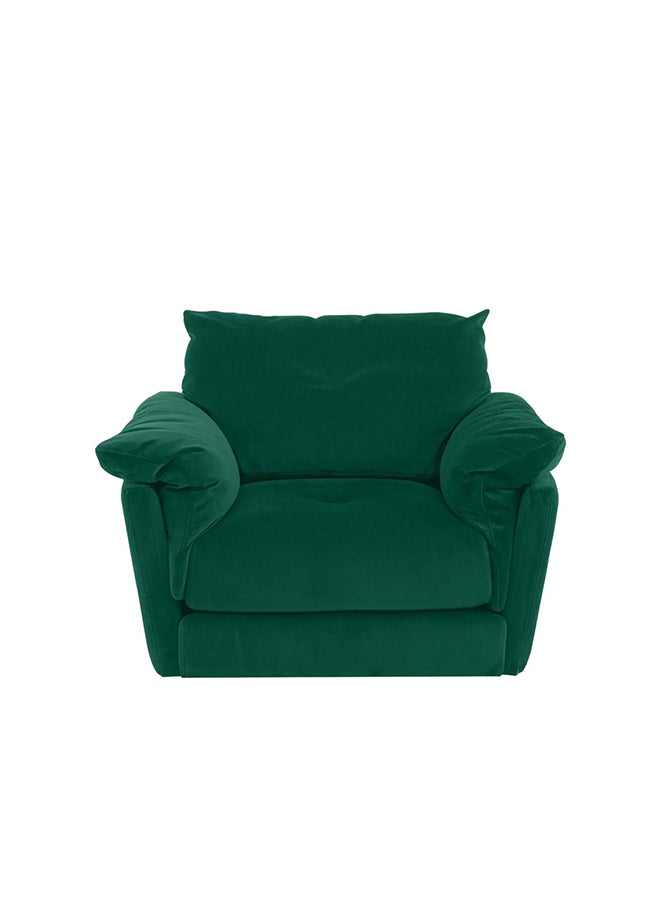 AtoZ Furniture The Slouch Fabric Snuggler Armchairs in Green Color 