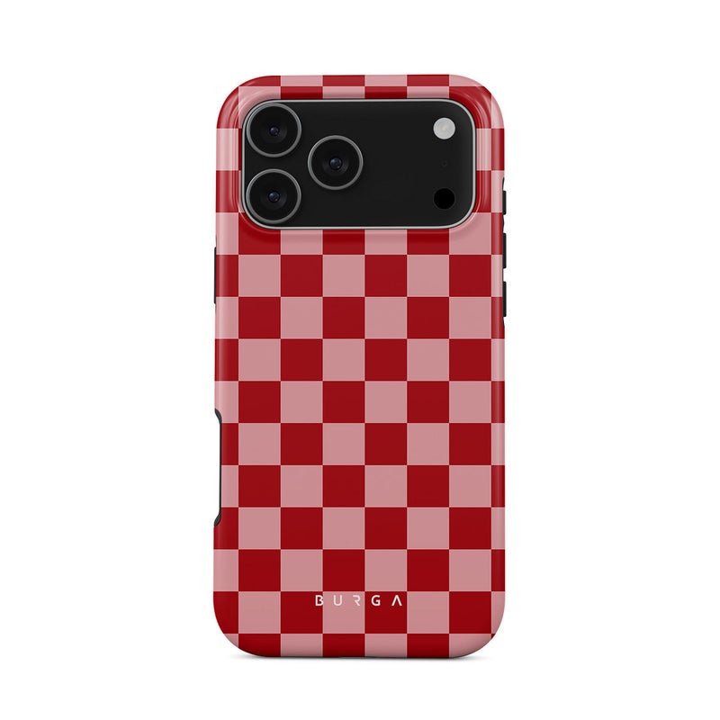 بورجا جراب آيفون  برو ماكس تشيرليدر بريميوم متوافق مع طبقة مزدوجة صلبة + حماية سيليكون مقاوم للخدش والصدمات - Image 1