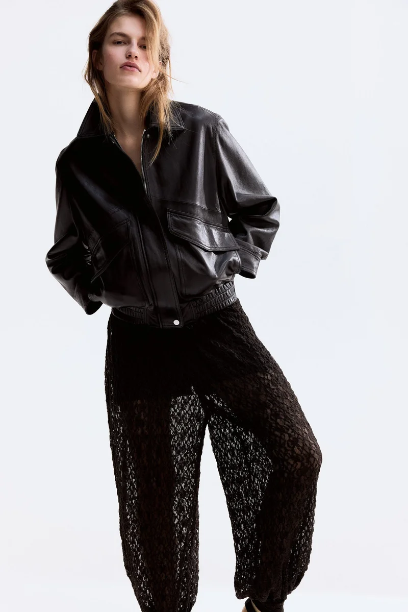 H&M Lace-look trousers