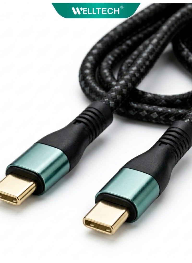 WELLTECH USB C to USB C Fast Charging Cable High Speed Data Transfer Type C Cable Durable Power Delivery Charging Cord for Android Samsung Laptop WELLTECH STAR80 - Image 3
