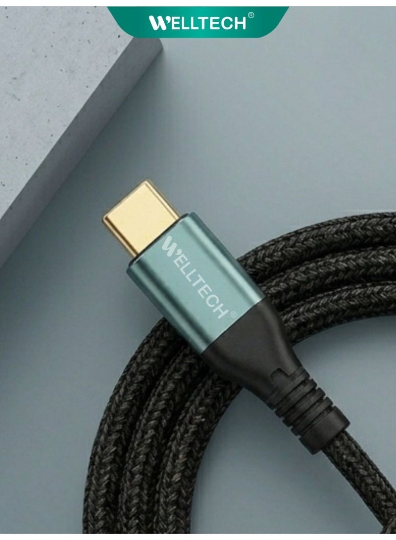 WELLTECH USB C to USB C Fast Charging Cable High Speed Data Transfer Type C Cable Durable Power Delivery Charging Cord for Android Samsung Laptop WELLTECH STAR80 - Image 2