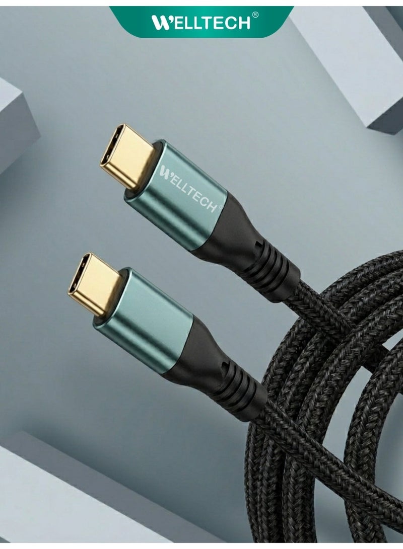 WELLTECH USB C to USB C Fast Charging Cable High Speed Data Transfer Type C Cable Durable Power Delivery Charging Cord for Android Samsung Laptop WELLTECH STAR80 - Image 4