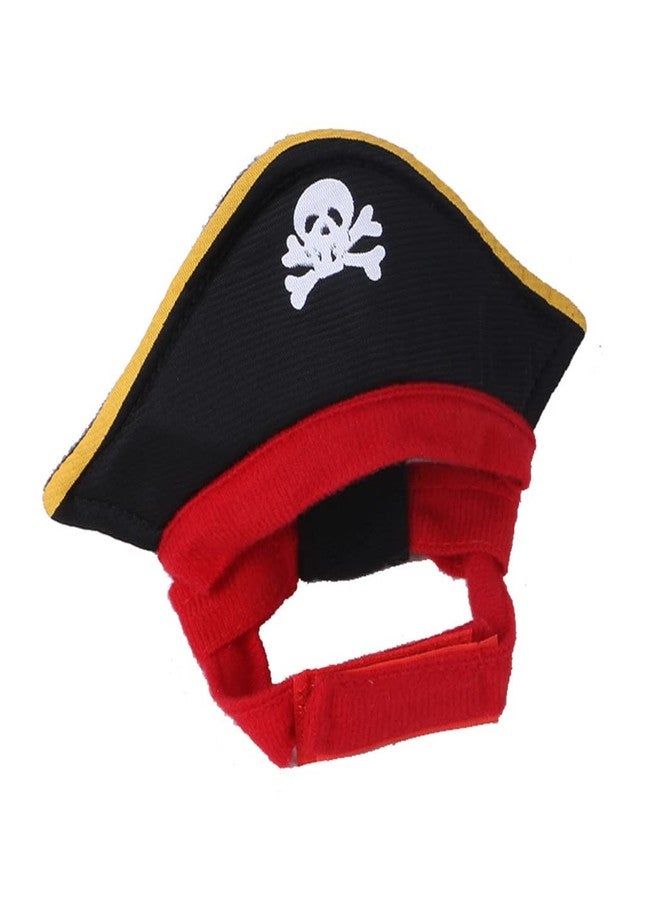 شياويو طقم زي قرصان للكلاب من شياويو مكون من 3 قطع للهالوين: قبعة قرصان، ووشاح مثلث على شكل جمجمة قرصان، وعصابة عين قرصان، مناسب للكلاب والقطط في الهالوين، لون بنفسجي - Image 3