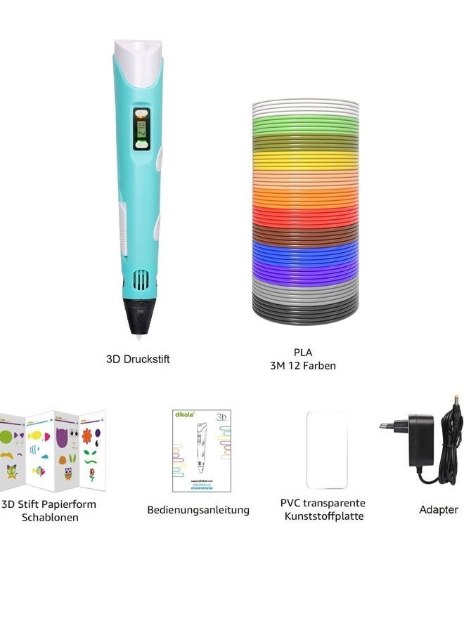 3D Printer Pen Set for Children Adults Gift   USB Rechargeable Children's Creative Drawing Pen Children's Birthday Gift  - Image 3