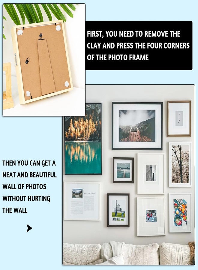 SUMAJU 102 Pcs Adhesive Sticky Tack, Removable Poster Putty - Reusable Mounting Putty for Wall Hanging Pictures, Posters - Cleaning, Nail (White) - Image 4
