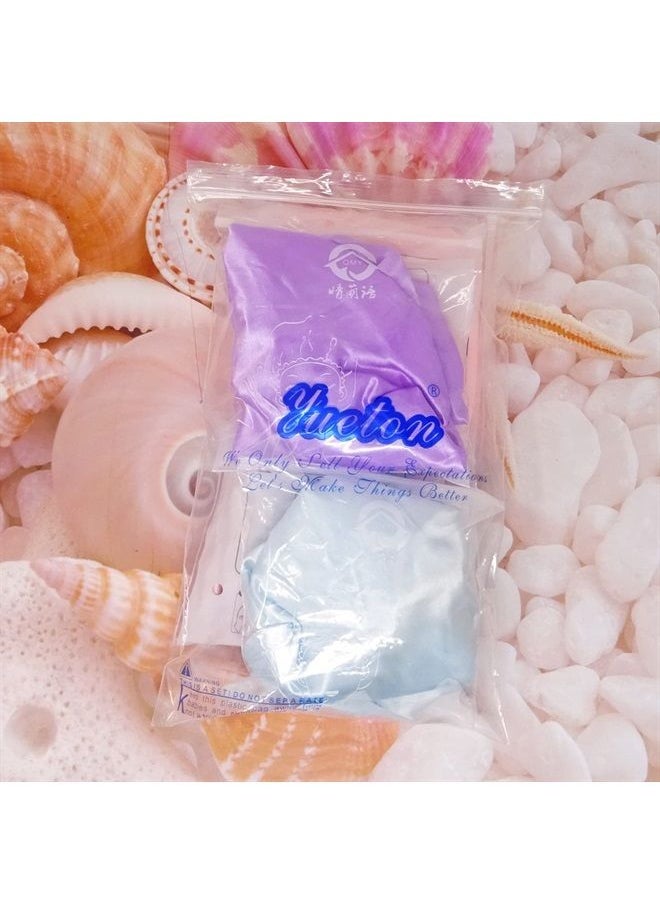 4 PCS Reusable Shower Caps,Waterproof Hair Caps for Women,Double Layers Bathing Caps for Women Hair Protection