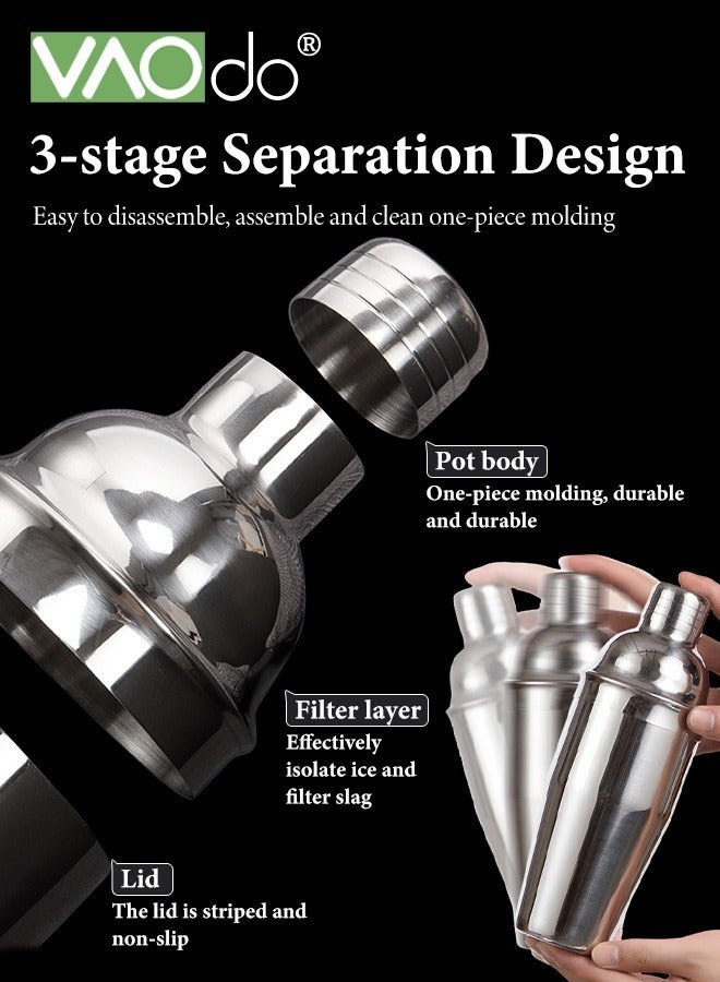 VAOdo 25PCS Beverage Maker Set with Acrylic Stand, Stainless Steel Beginner-Friendly Shaker Kit, Easy to Clean Professional Tools, Great for Drink Mixing Home Party - Image 4