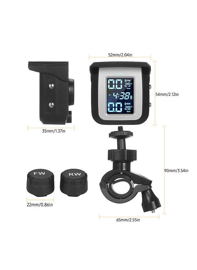 Generic - Tyre Pressure Monitoring System Solar Power Wireless Tire Pressure Monitoring System - Image 1