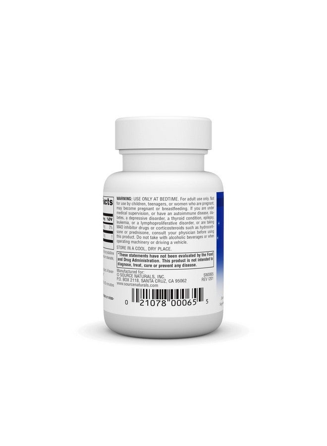 Source Naturals ساورس ناتشورالز علم النوم ميلاتونين* - 3 ملغ، 60 قرص مطلق الزمن - Image 3