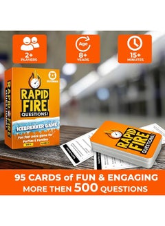 quokka QUOKKA Family Conversation Cards - Icebreaking Talking Topics Board Game for Kids 8-10 Year Olds - Getting to Know You | 500 Fun Questions | Answer in 1 Min - Family Game Night with Teens & Adults  - Image 3