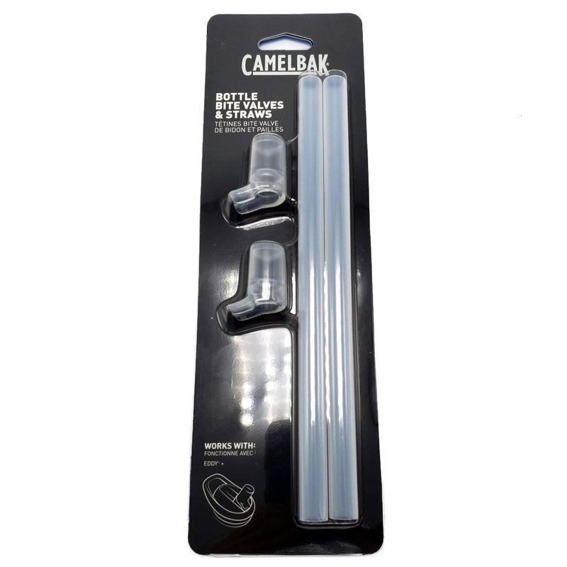 CamelBak Eddy+ and Groove Bottle Accessory (2 Bite Valves & 2 Straws) Fits Only eddy+ Cap - Image 1