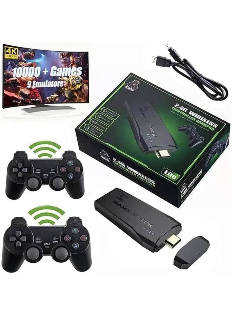 Game Console 4K HD Video Game Console 2.4G Dual Wireless Controller, Classic 64GB Retro TV Game Console 10000 Game Stick - Image 3