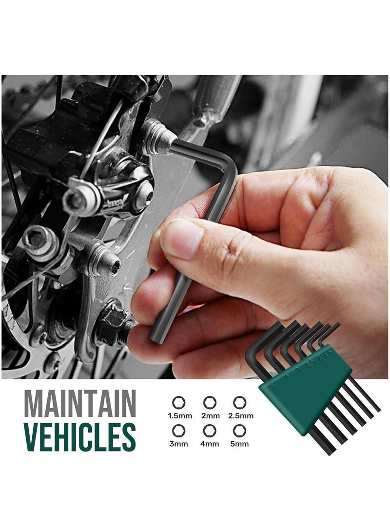 Bukela 25pc Green Compact Hand Tool Set for Home & Office DIY. Basic Household Repair Kit in Portable Case - Image 3