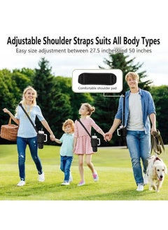 Generic Water Bottle Carrier Bag with Phone Pocket for Stanley 40oz Tumbler Water Bottle Holder Pouch with Adjustable Shoulder Strap and Carabiner Stanley Cup Accessories for Hiking Travelling Camping  - Image 4