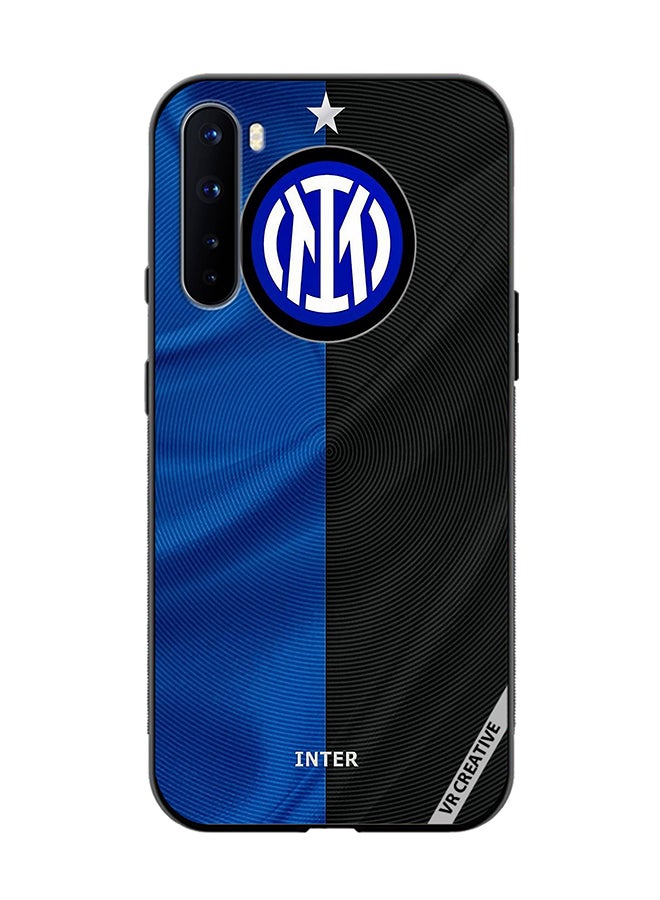 VR CREATIVE Protective Case Cover For OnePlus Nord Inter Milan Logo Design Multicolour - Image 1