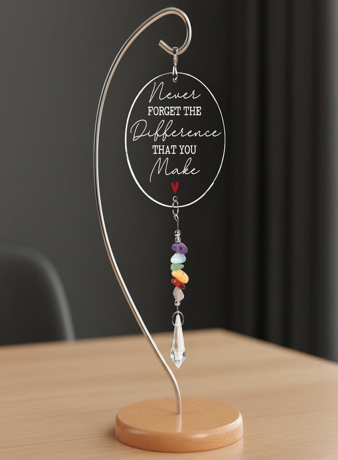 DINIZON Never Forget The Difference You Make Appreciation Teacher Gifts For Women, Employee Appreciation Gifts, Retirement, Farewell, Thank You Gift For Nurse, Coworkers, Boss, Inspirational Office Desk Decor - Image 1