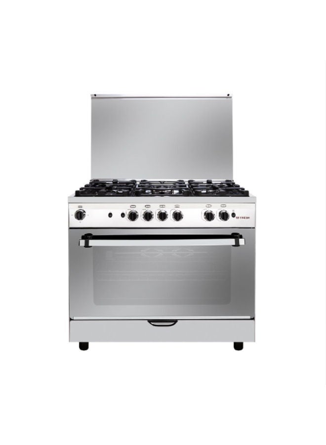 فريش بوتاجاز غاز 90 سم إشعال مروحة ديجيتال كامل