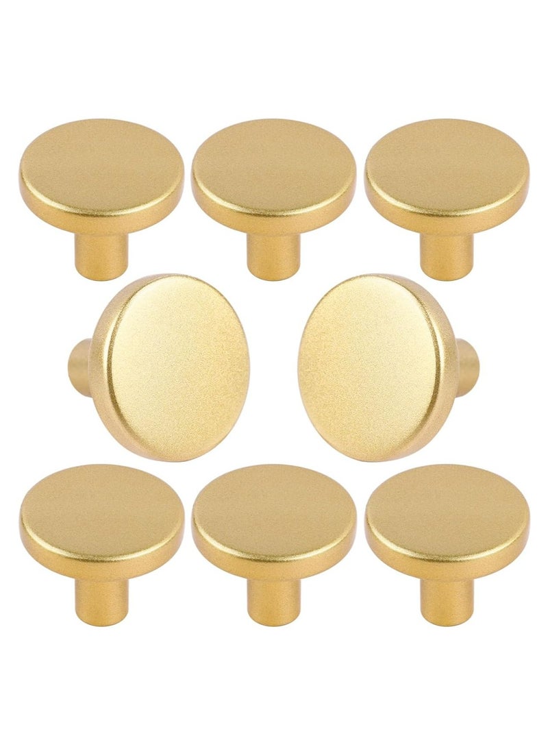 Oasisgalore 8 Pack Round Cabinet Knobs, Drawer Handle Pulls for Kitchen, Bathroom, Dresser  - Image 1