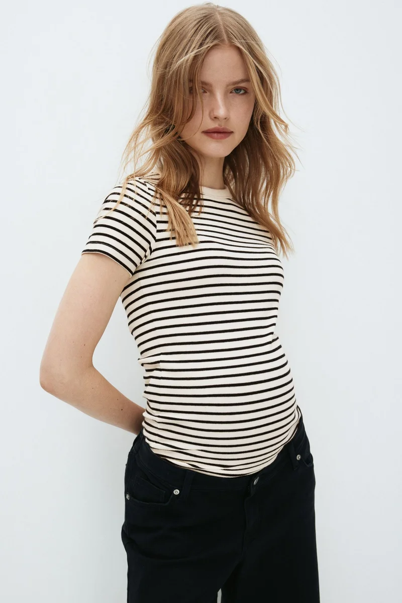 H&M MAMA Ribbed top