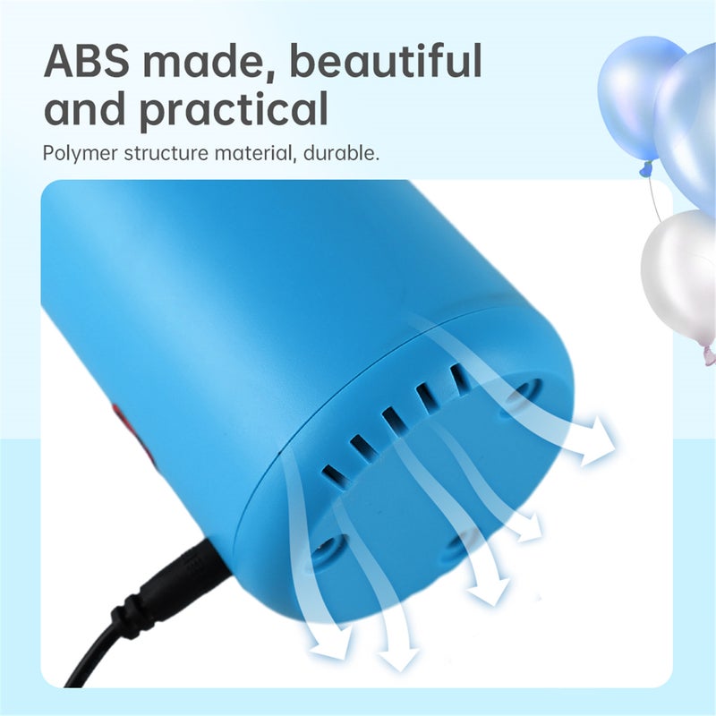 Mini Electric Balloon Pump Portable Balloon Blower Machine with Press and Auto Inflate Balloon Inflator Anti-slip Air Pump for Helium Balloon All Balloon - Image 5