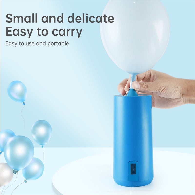 Mini Electric Balloon Pump Portable Balloon Blower Machine with Press and Auto Inflate Balloon Inflator Anti-slip Air Pump for Helium Balloon All Balloon - Image 3