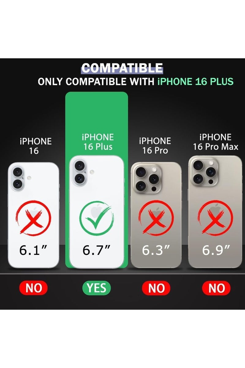For Iphone 16 Plus Screen Protector Tempered Glass [Full Adhesive][Full Coverage] [Bubble-Free] [Anti Scratch] HD Clear High Responsive Screen Protector for Iphone 16 Plus 2024 Black - Image 2