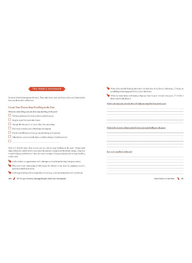 13 Things Mentally Strong People Don't Do Workbook: A Guide to Building Resilience, Embracing Change,