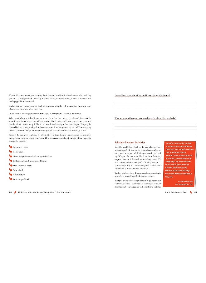 13 Things Mentally Strong People Don't Do Workbook: A Guide to Building Resilience, Embracing Change,