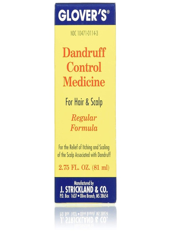 Glover's Dandruff Control Medicine 2.75 oz (Pack of 2) - Scalp Treatment for Reducing Dandruff and Itching