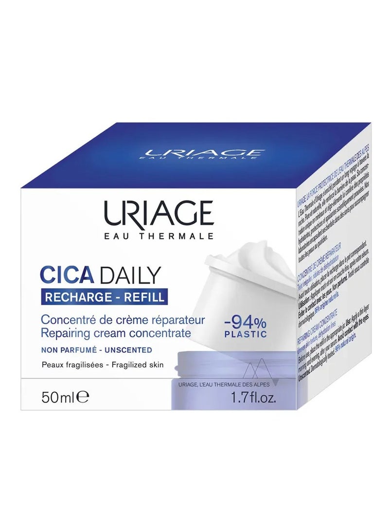 Uriage Cica Daily Repenishing Replenishing Cream Concentrate Fragile Skin 50ml - Image 1