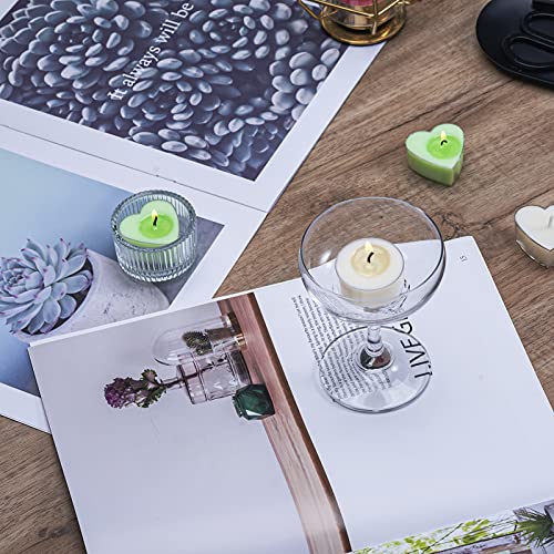 CandMak Tea Light Candle Cups, 50pcs Clear Polycarbonate Plastic Empty TeaLight Mold Tin Container with 50pcs TeaLight Candle Wicks (Circle) - Image 4