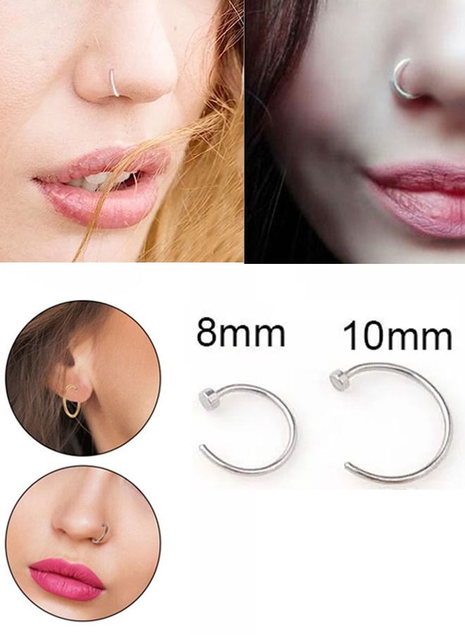 اكسسوارات ثقب الجسم اقراط حلق الانف العصرية لتزين الانف