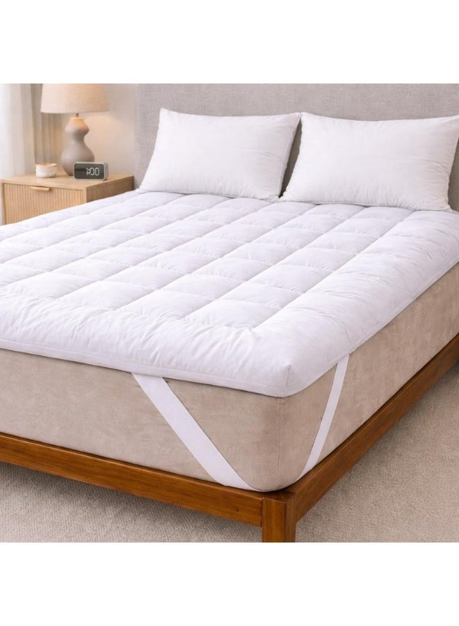 Tiba Budget friendly mattress topper, white - Image 4