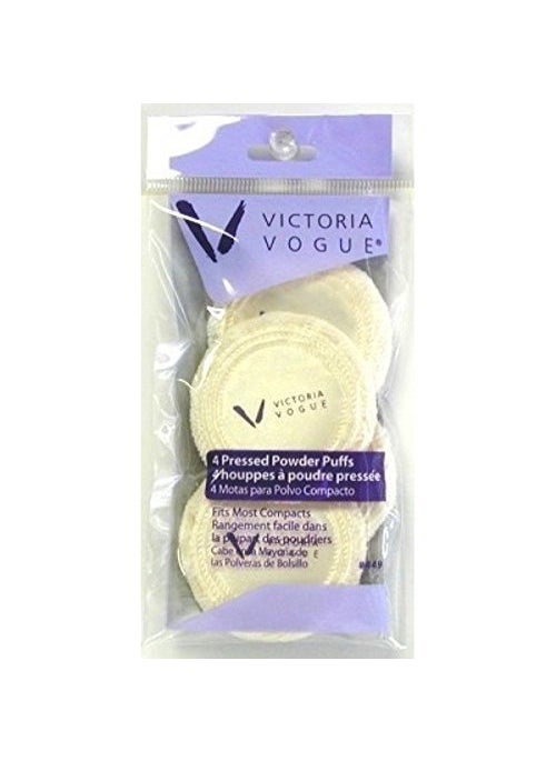 Victoria - Victoria Vogue, Round Puff Pressed Powder Puff, 4 ea, 4 Count (SG_B00GHQBX2U_US) - Image 1