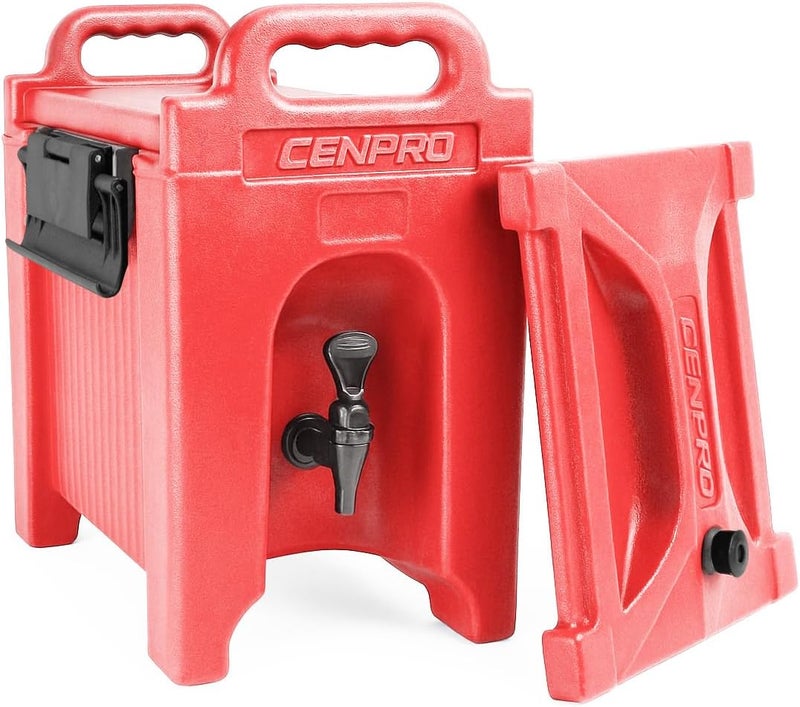 CenPro Commercial Beverage Dispenser 2.5 Gallon Insulated Hot and Cold Beverage Dispenser/Server, NSF, Red (29A-185) - Image 2