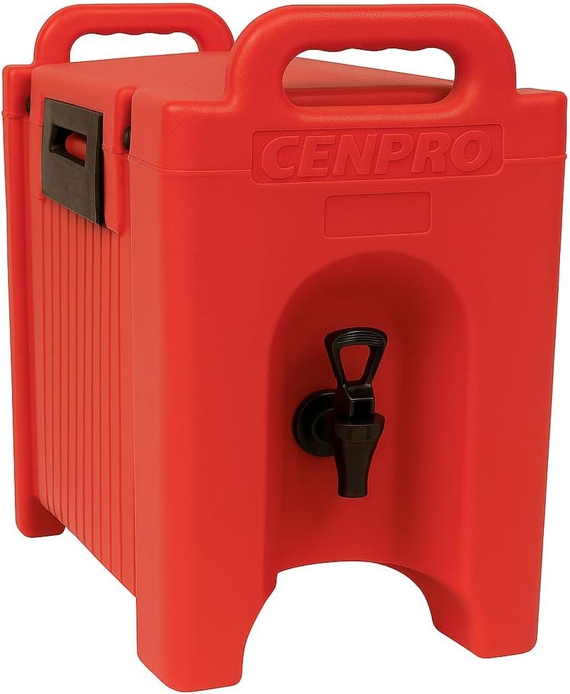 CenPro Commercial Beverage Dispenser 2.5 Gallon Insulated Hot and Cold Beverage Dispenser/Server, NSF, Red (29A-185) - Image 1