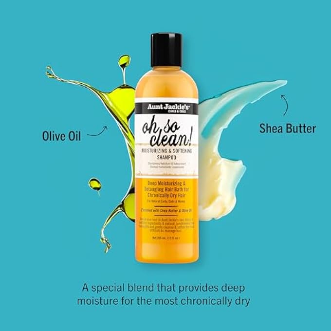 Aunt Jackie's AUNT JACKIES CURLS & COILS OH SO CLEAN, MOISTURIZING AND SOFTENING SHAMPOO, 12OZ (355ML) - Image 3
