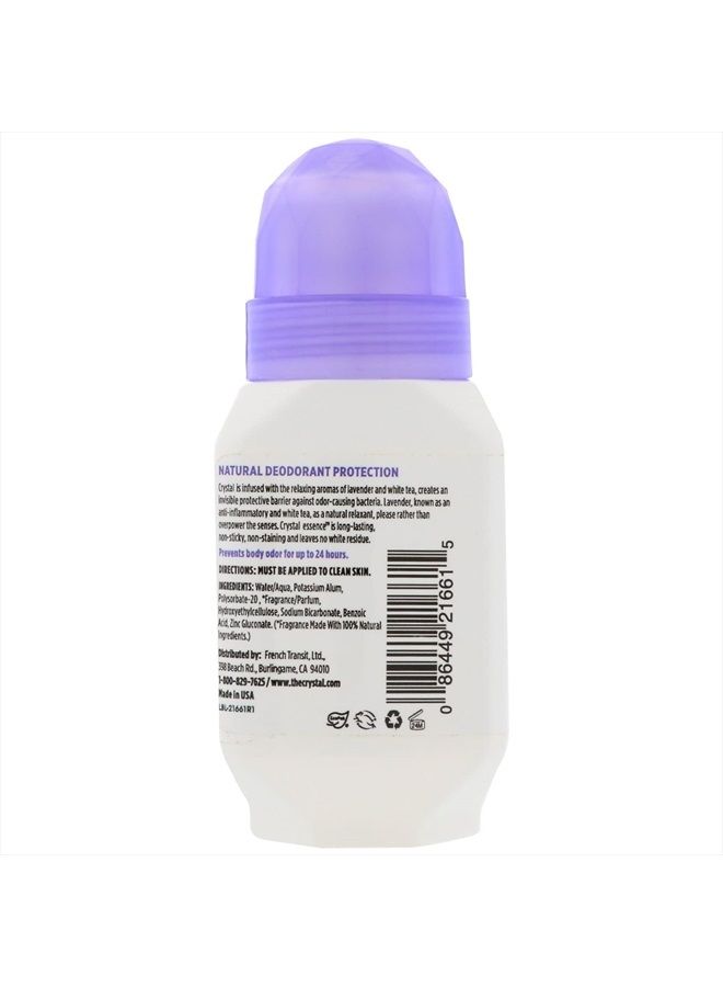 Crystal Roll On Deodorant Lavender and White Tea -- 2.25 fl oz - Image 2