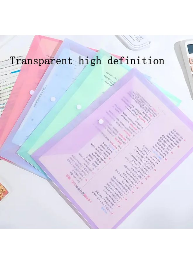 Snap Closure Document Pouch 72pcs Heavy Duty PP File Folders Color Coded Organizer - Image 4