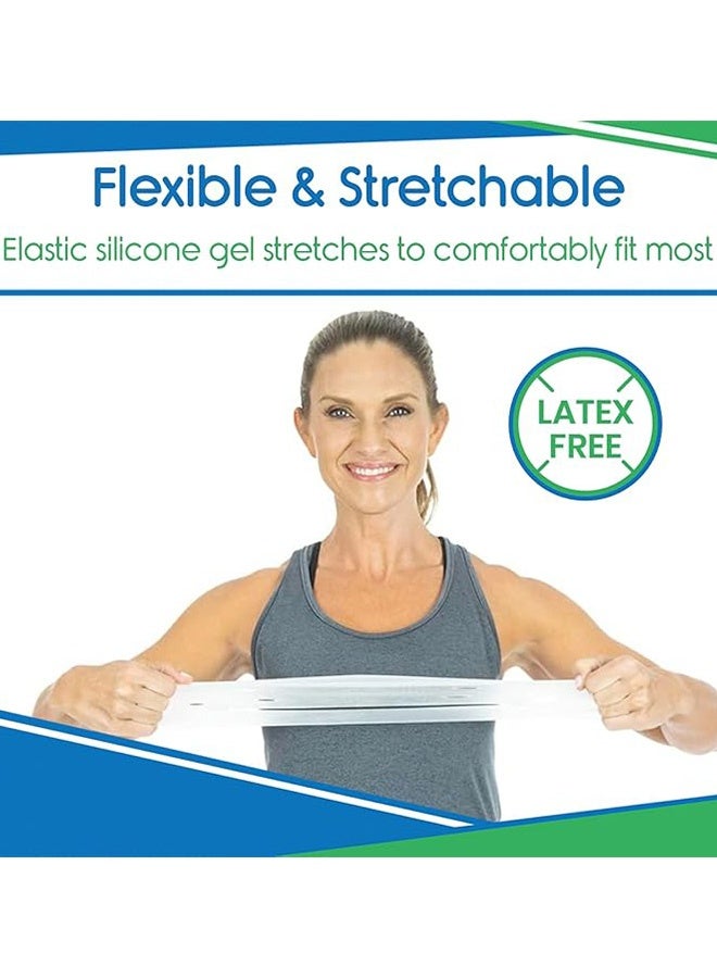 Silicone Heel Protectors - Gel Guard for Women and Men Moisturizing Relief Blister, Cracked Foot, Plantar Fasciitis, Spurs Soft Cushion Support Protective Insert Sleeve(White) - Image 3