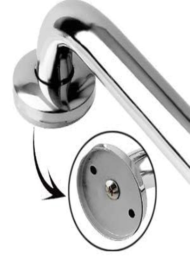 NSC Heavy Duty Stainless Steel Grab Bar || Steel Handle || Bathroom Grab Bar || Safety Hand Support Balance Handle Bars || Wall Mounted - Sizes:- 9" Pack of 1 - Image 5