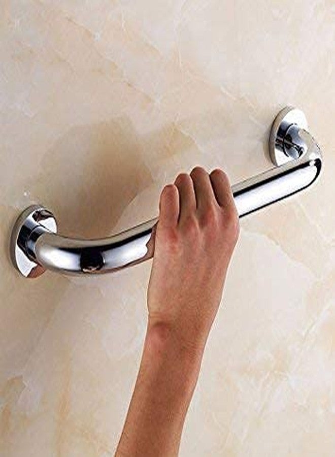NSC Heavy Duty Stainless Steel Grab Bar || Steel Handle || Bathroom Grab Bar || Safety Hand Support Balance Handle Bars || Wall Mounted - Sizes:- 9" Pack of 1 - Image 2
