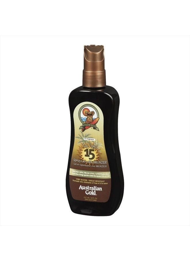 Australian Gold Exotic Blend Spray Gel Sunscreen with Instant Bronzer SPF 15-8 fl oz  - Image 3