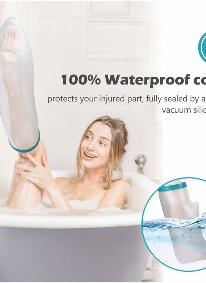 Lxuemlu 100% Waterproof Cast Shower Cover Leg Cast Cover for Showering After Surgery, Cast Cover Leg Adult, Foot Shower Bag Cast Bag Cast Protector to Keep Wound & Bandages Dry  - Image 5