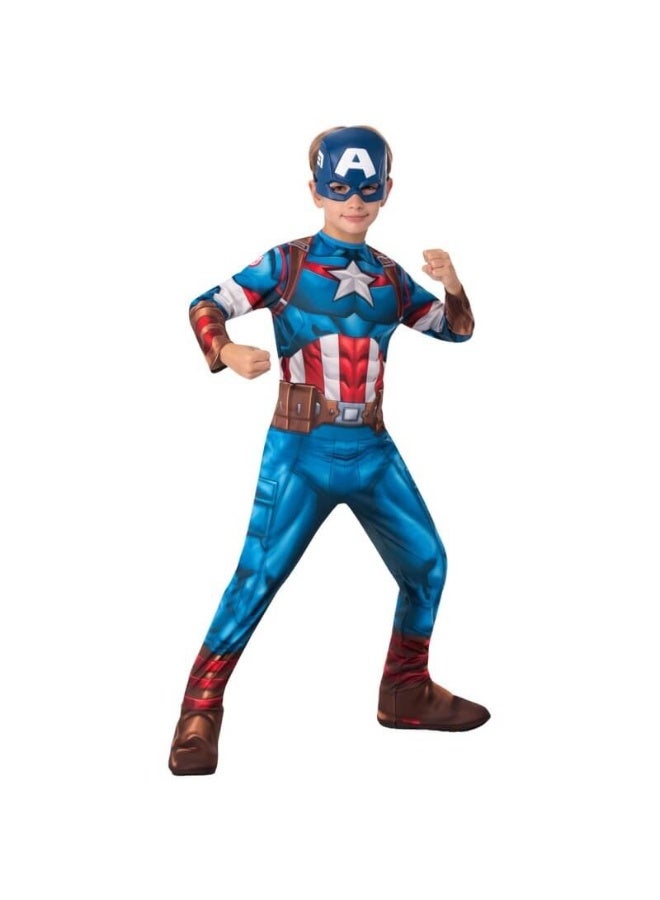 RUBIE'S Captain America Classic Kids' Costume (Medium) - Image 1